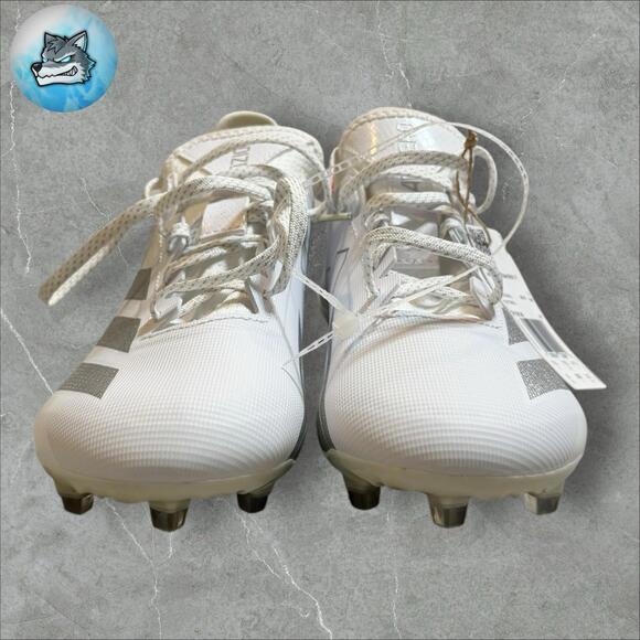 Adidas‎ Adizero Electric 1 II Football Cleats White Silver IF1914 Men\'s Size 8 main image 3